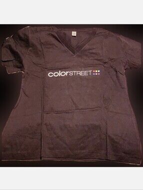 NWT WOMEN'S BLACK COLOR STREET LOGO T-SHIRT SIZE M!